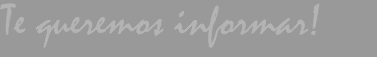 Te queremos informar!